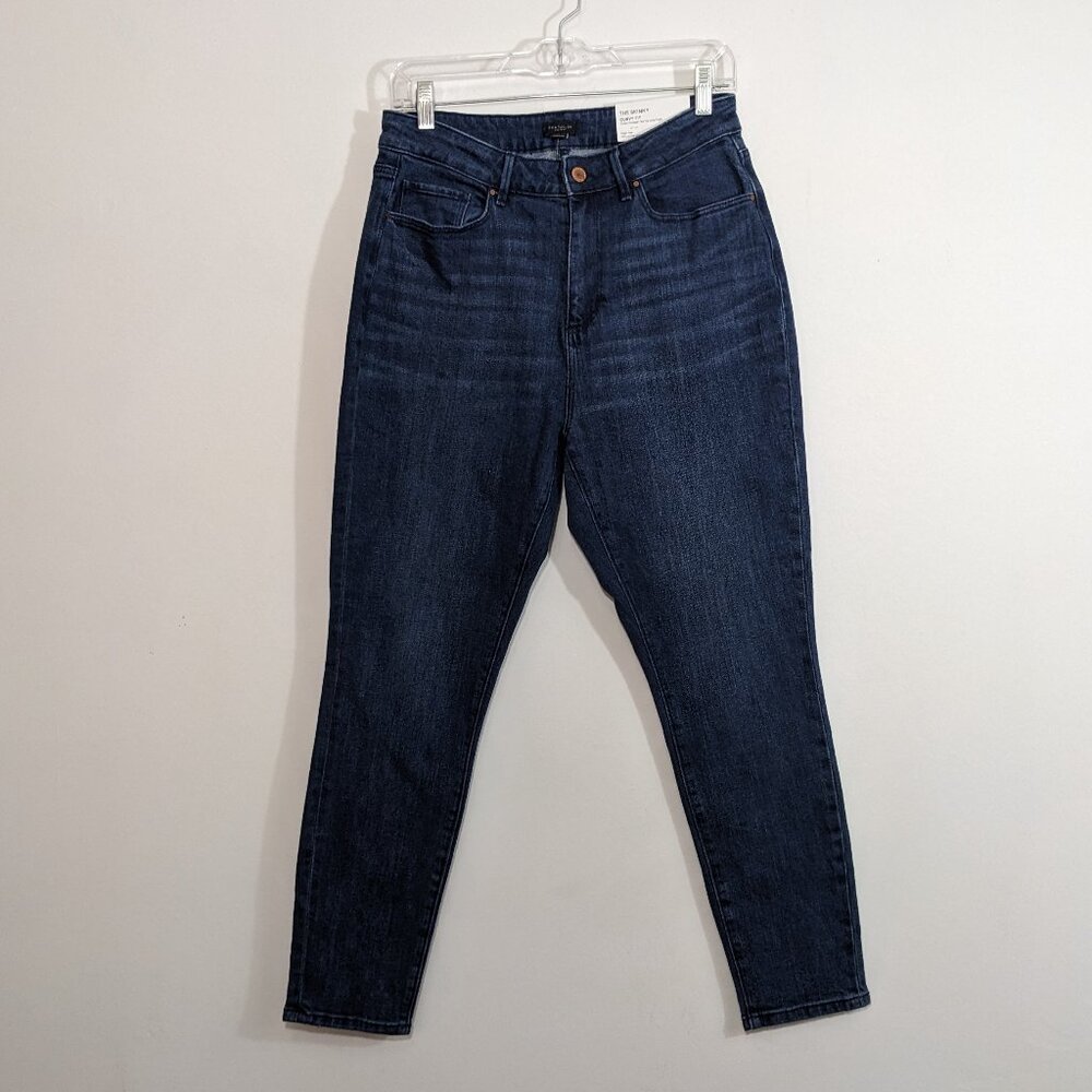 NWT Ann Taylor Factory Women Curvy Skinny High Rise Ankle Jeans Blue Size 4